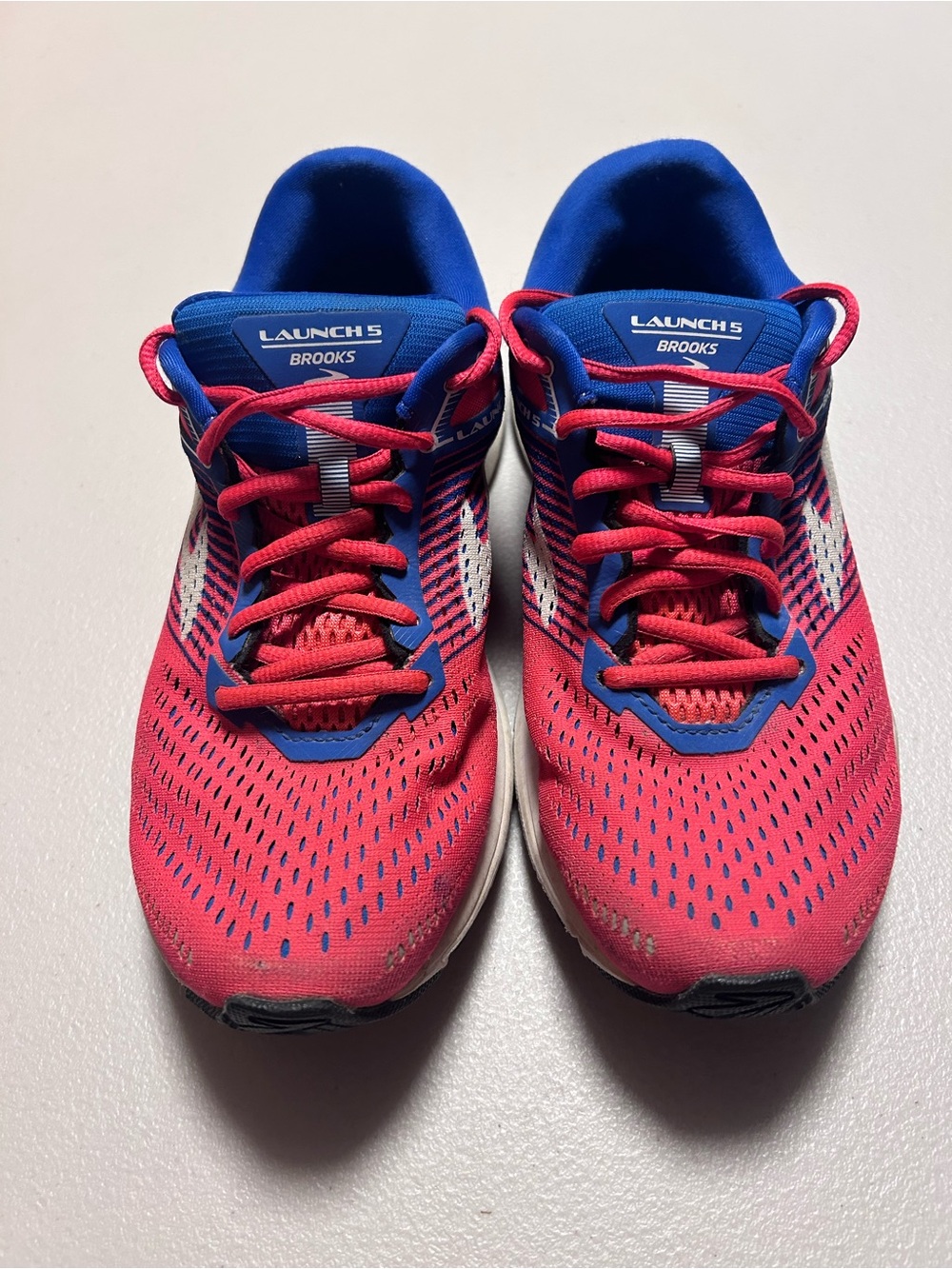 Brooks Women’s Launch 5 Pink/Blue Running Shoes - Size 8